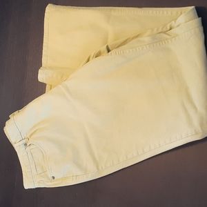 Coldwater Creek Women 16 Lime Green Jeans